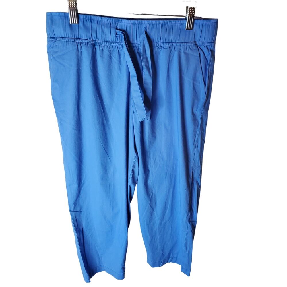 Caribbean Joe Blue Pull-On Capris, NWOT, Medium